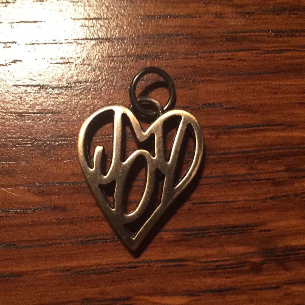 Joy heart charm